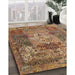 Machine Washable Traditional Dark Sienna Brown Rug in a Family Room, wshtr3686