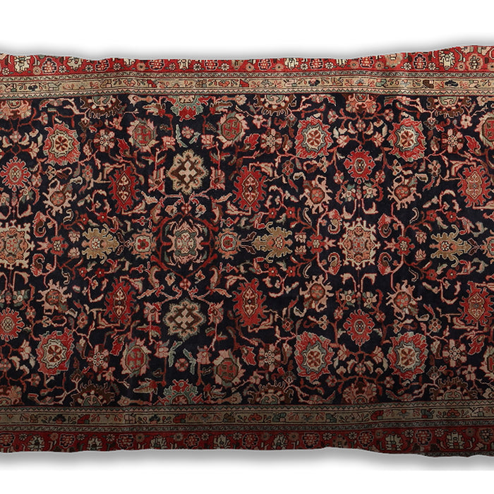 Traditional Classic Rectangular Orange Brown Lumbar Throw Pillow, 13 inch by 19 inch, lbtr3687