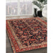 Traditional Orange Brown Persian Rug in Family Room, tr3687
