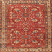 Square Traditional Red Persian Rug, tr3689