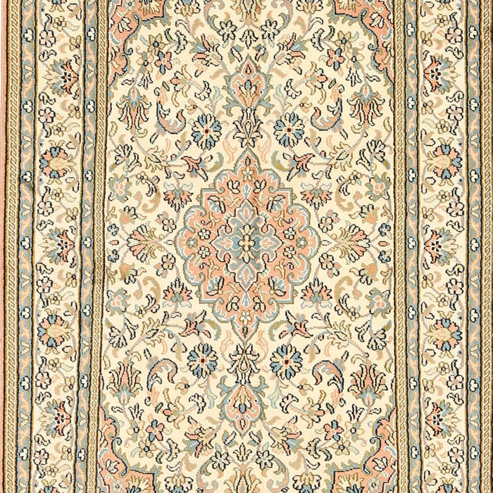 Traditional Khaki Gold Medallion Rug, tr368