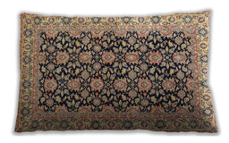 Traditional Classic Rectangular Sepia Brown Lumbar Throw Pillow, 13 inch by 19 inch, lbtr3690