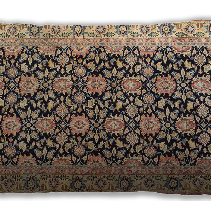 Traditional Classic Rectangular Sepia Brown Lumbar Throw Pillow, 13 inch by 19 inch, lbtr3690