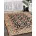 Traditional Reddish Brown Persian Rug in Family Room, tr3690