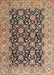 Machine Washable Traditional Sepia Brown Rug, wshtr3690