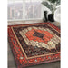 Traditional Rust Pink Persian Rug in Family Room, tr3692