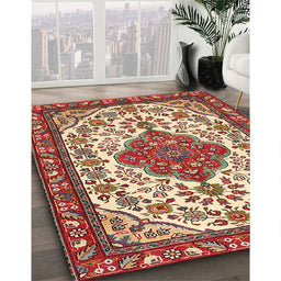 Traditional Red Persian Rug in Family Room, tr3693