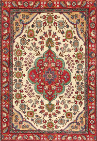 Machine Washable Traditional Red Rug, wshtr3693