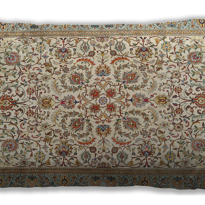 Traditional Classic Rectangular Khaki Gold Lumbar Throw Pillow, 13 inch by 19 inch, lbtr3694