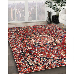 Traditional Red Persian Rug in Family Room, tr3695