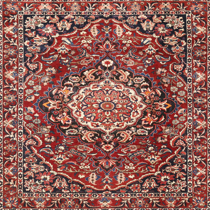 Square Traditional Red Persian Rug, tr3695