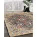 Traditional Reddish Brown Persian Rug in Family Room, tr3696