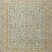 Square Traditional Khaki Green Persian Rug, tr3697