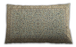 Traditional Classic Rectangular Khaki Green Lumbar Throw Pillow, 13 inch by 19 inch, lbtr3697