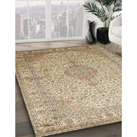 Traditional Brown Medallion Rug, tr369