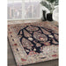 Traditional Light French Beige Brown Persian Rug in Family Room, tr36