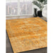 Traditional Orange Persian Rug in Family Room, tr3700