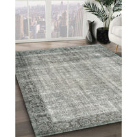 Traditional Camouflage Green Persian Rug, tr3702