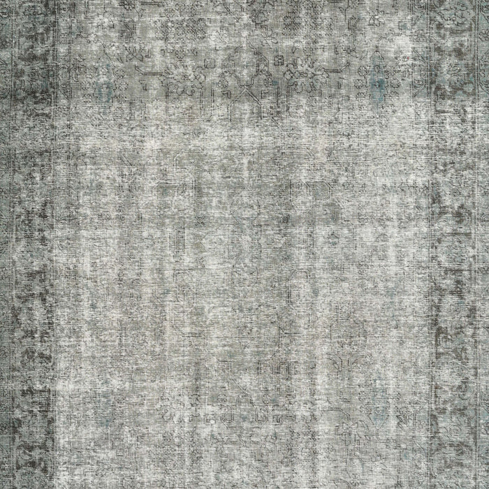 Traditional Camouflage Green Persian Rug, tr3702