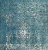 Machine Washable Traditional Greenish Blue Green Rug, wshtr3703