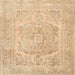 Square Traditional Sand Brown Persian Rug, tr3706