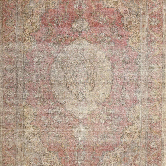 Traditional Orange Salmon Pink Persian Rug, tr3711