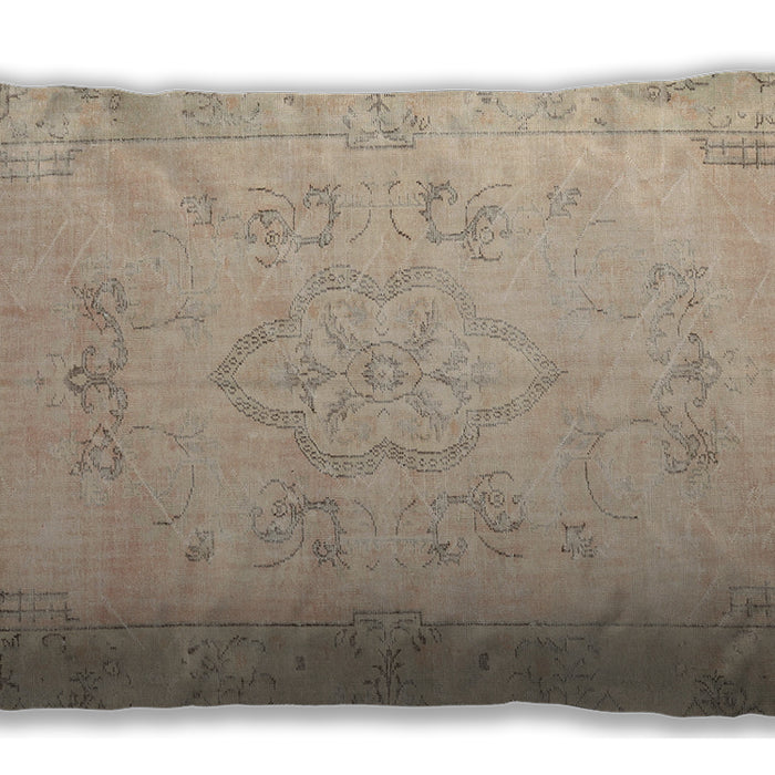 Traditional Classic Rectangular Brown Lumbar Throw Pillow, 13 inch by 19 inch, lbtr3713