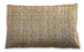 Traditional Classic Rectangular Brown Gold Lumbar Throw Pillow, 13 inch by 19 inch, lbtr3714