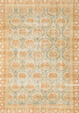 Machine Washable Traditional Brown Gold Rug, wshtr3714