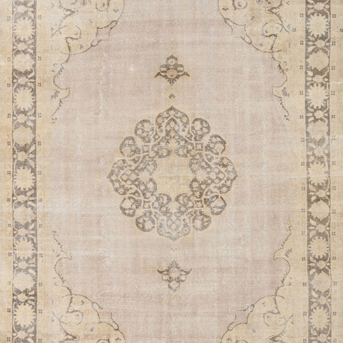 Traditional Light French Beige Brown Persian Rug, tr3716