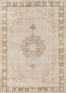 Machine Washable Traditional Light French Beige Brown Rug, wshtr3716