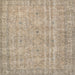 Square Traditional Dark Almond Brown Persian Rug, tr3717