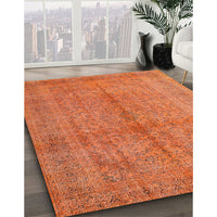 Traditional Orange Red Persian Rug, tr3718