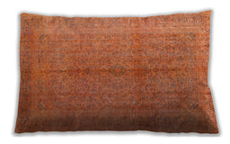 Traditional Classic Rectangular Orange Red Orange Lumbar Throw Pillow, 13 inch by 19 inch, lbtr3718