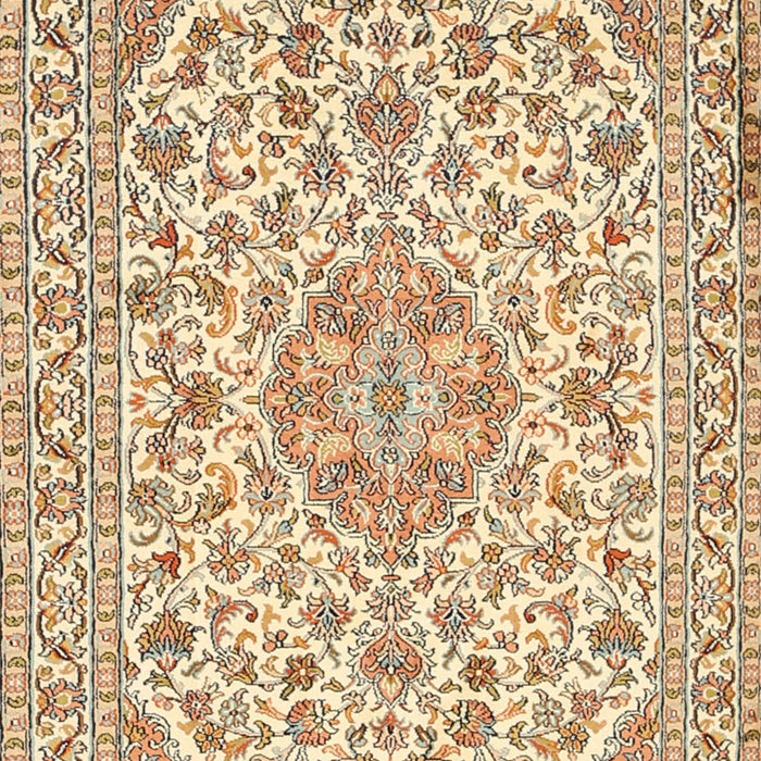 Traditional Brown Gold Medallion Rug, tr371