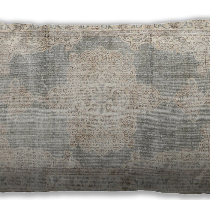 Traditional Classic Rectangular Golden Silk Gold Lumbar Throw Pillow, 13 inch by 19 inch, lbtr3720