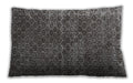 Traditional Classic Rectangular Gray Brown Lumbar Throw Pillow, 13 inch by 19 inch, lbtr3724