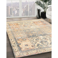 Traditional Golden Blonde Gold Persian Rug, tr3725