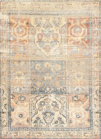 Machine Washable Traditional Gold Rug, wshtr3725