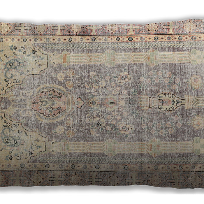 Traditional Classic Rectangular Camel Brown Lumbar Throw Pillow, 13 inch by 19 inch, lbtr3726
