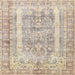 Square Traditional Camel Brown Persian Rug, tr3726