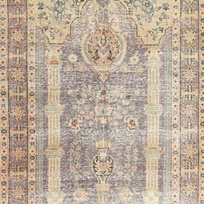 Machine Washable Traditional Deep Peach Orange Rug, wshtr3727