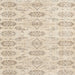 Round Machine Washable Traditional Light French Beige Brown Rug, wshtr3728