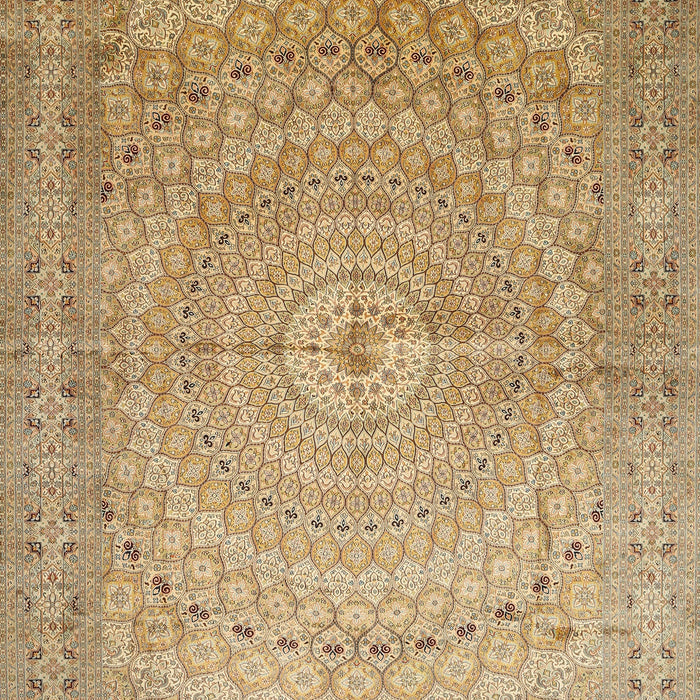 Traditional Light Brown Persian Rug, tr372