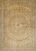 Machine Washable Traditional Light Brown Rug, wshtr372