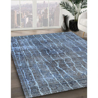 Traditional Purple Navy Blue Persian Rug, tr3732