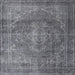 Square Traditional Silver Gray Persian Rug, tr3733