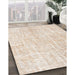 Machine Washable Traditional Gold Rug in a Family Room, wshtr3735