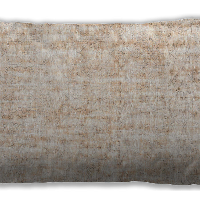 Traditional Classic Rectangular Golden Silk Gold Lumbar Throw Pillow, 13 inch by 19 inch, lbtr3735
