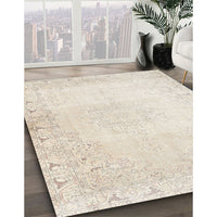 Traditional Tan Brown Persian Rug, tr3737